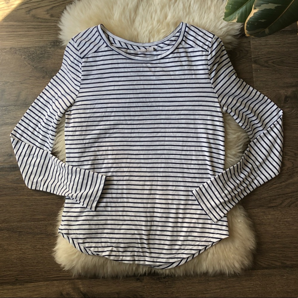 Mel rose and Market stripe top size S